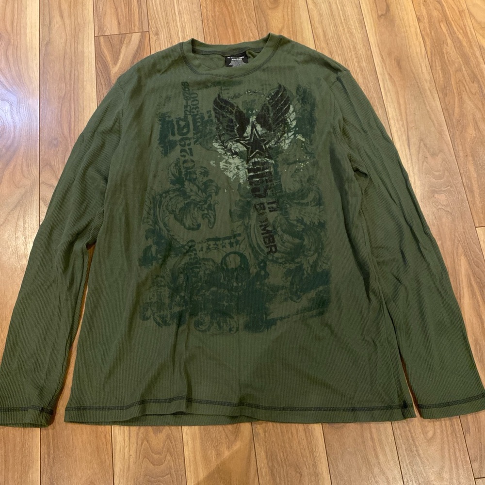 Y2K thermal all over print MMA Elite style long sleeve t shirt